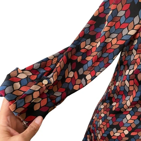 Ava & Grace Women’s Long Sleeve Dress -Fall Multicolor- Size Small - Picture 3 of 10